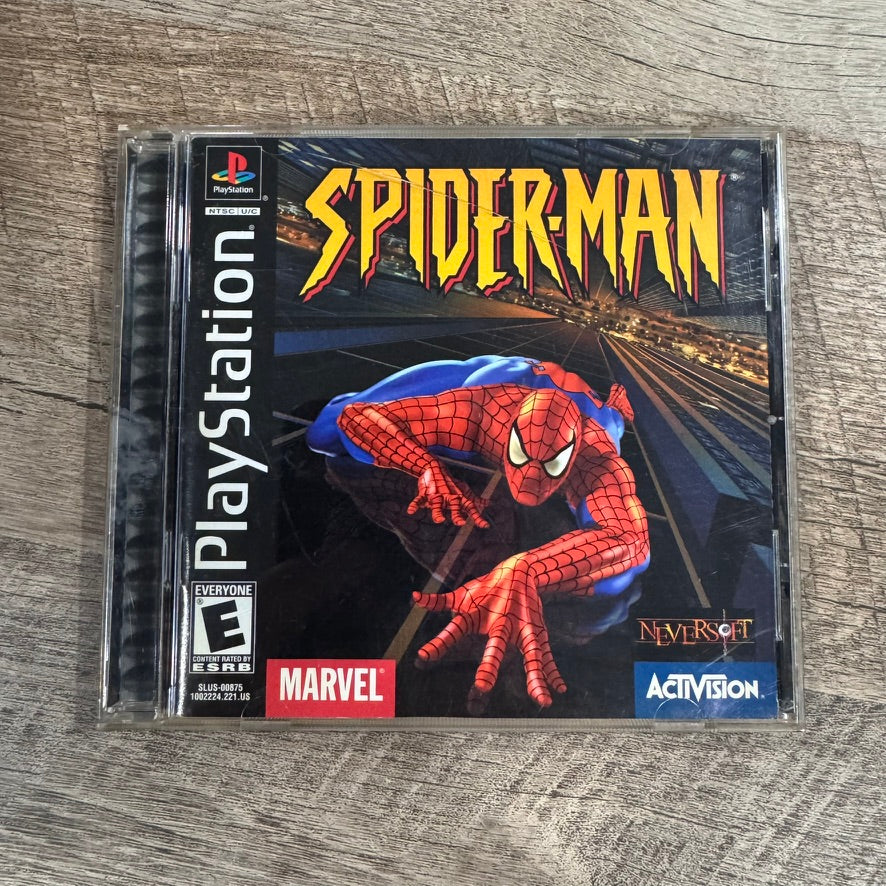 Spider-Man Sony PlayStation 1 PS1 Compete in Box CIB With Registration 2024 Card