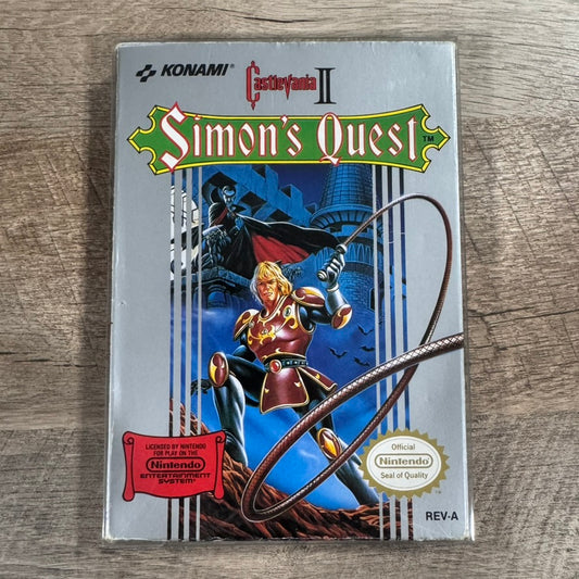 Castlevania II 2 Simon's Quest (Nintendo NES, 1988) W/ Nice Box & MINT CART!