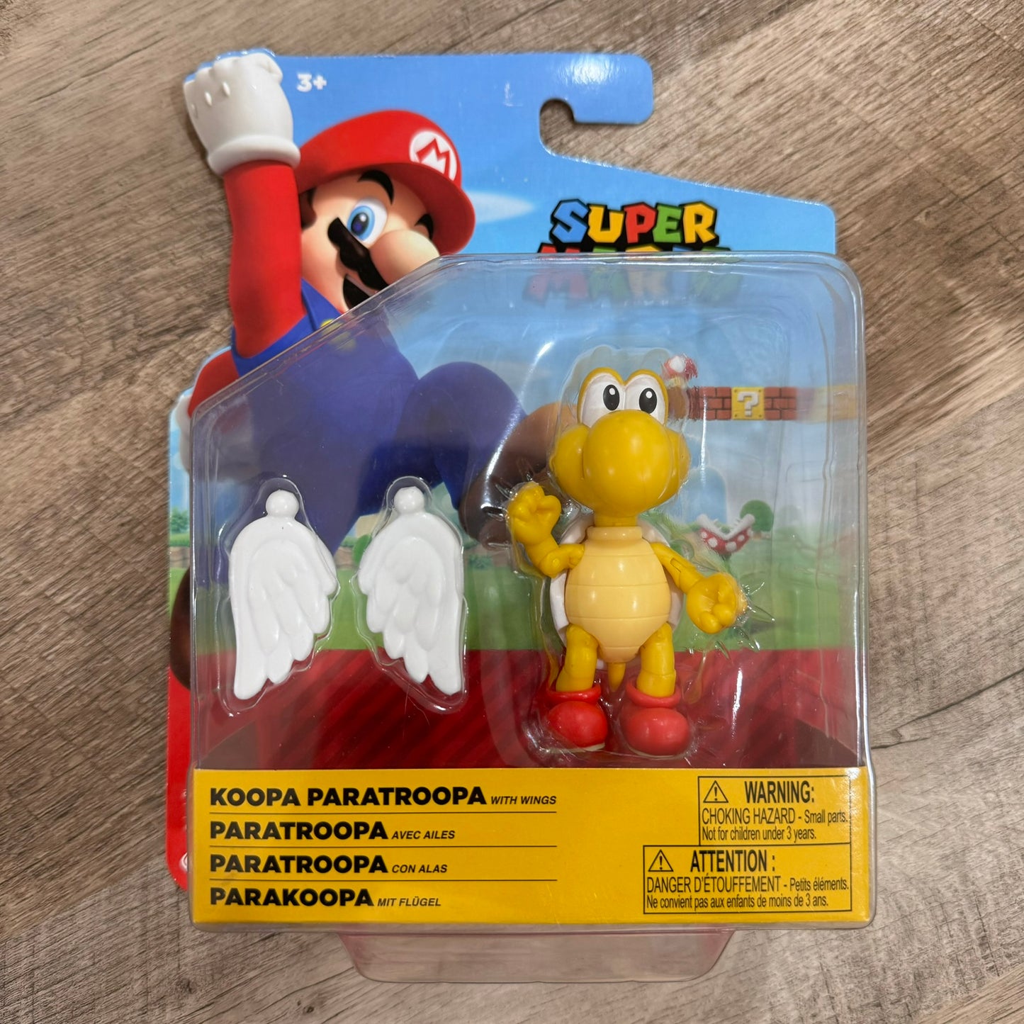 World of Nintendo Super Mario Bros - Koopa Paratroopa 4” Figure W/ Wings Jakks