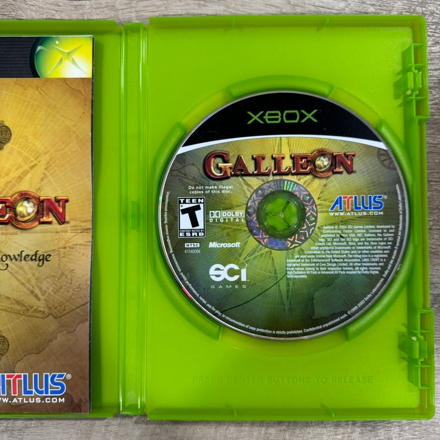 Galleon (Microsoft Xbox, 2004) CIB W/ Manual, Disc & case! Very Good Condition!