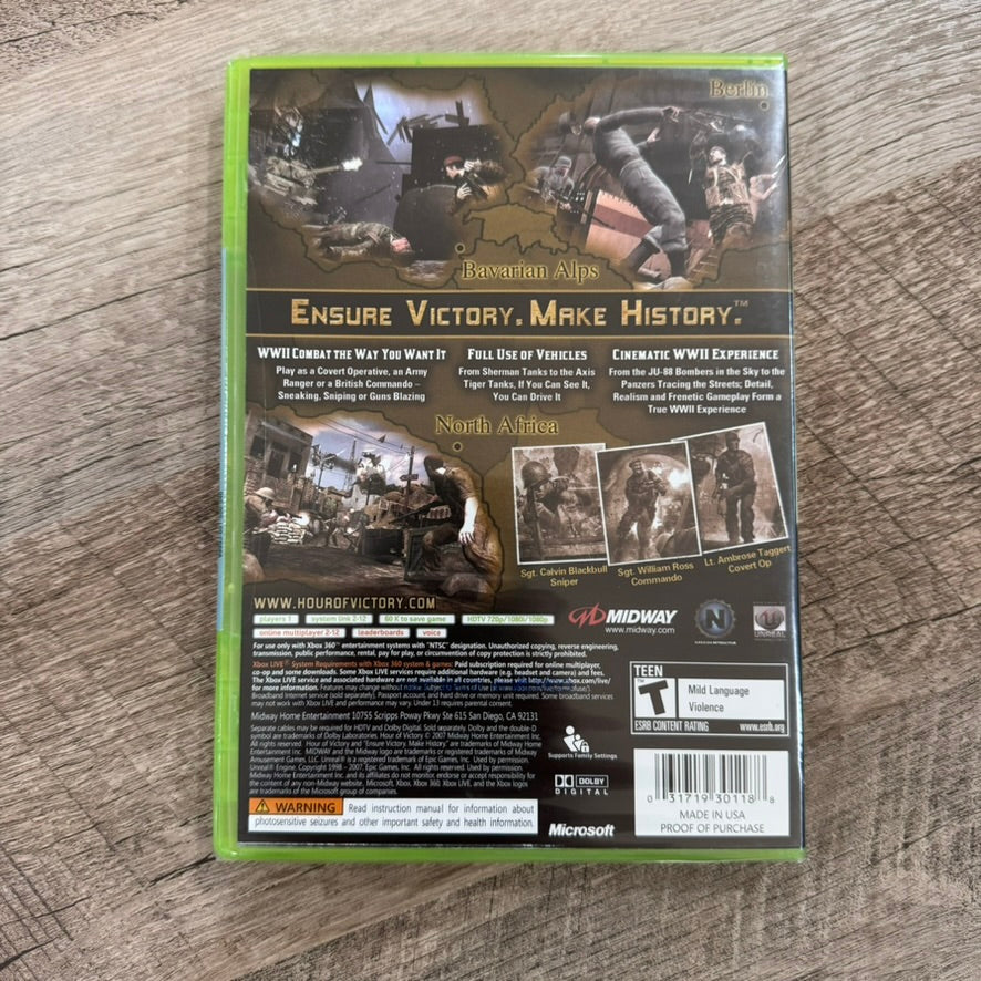 Hour of Victory (Microsoft Xbox 360, 2007) Brand New & SEALED! Amazing 🦭