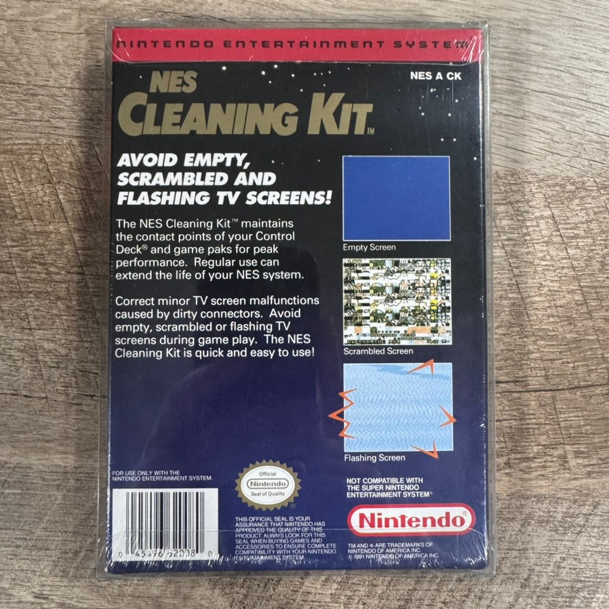 NES Cleaning Kit [Mario version] (Nintendo, NES 1991) BRAND NEW W/ Minty Seal!