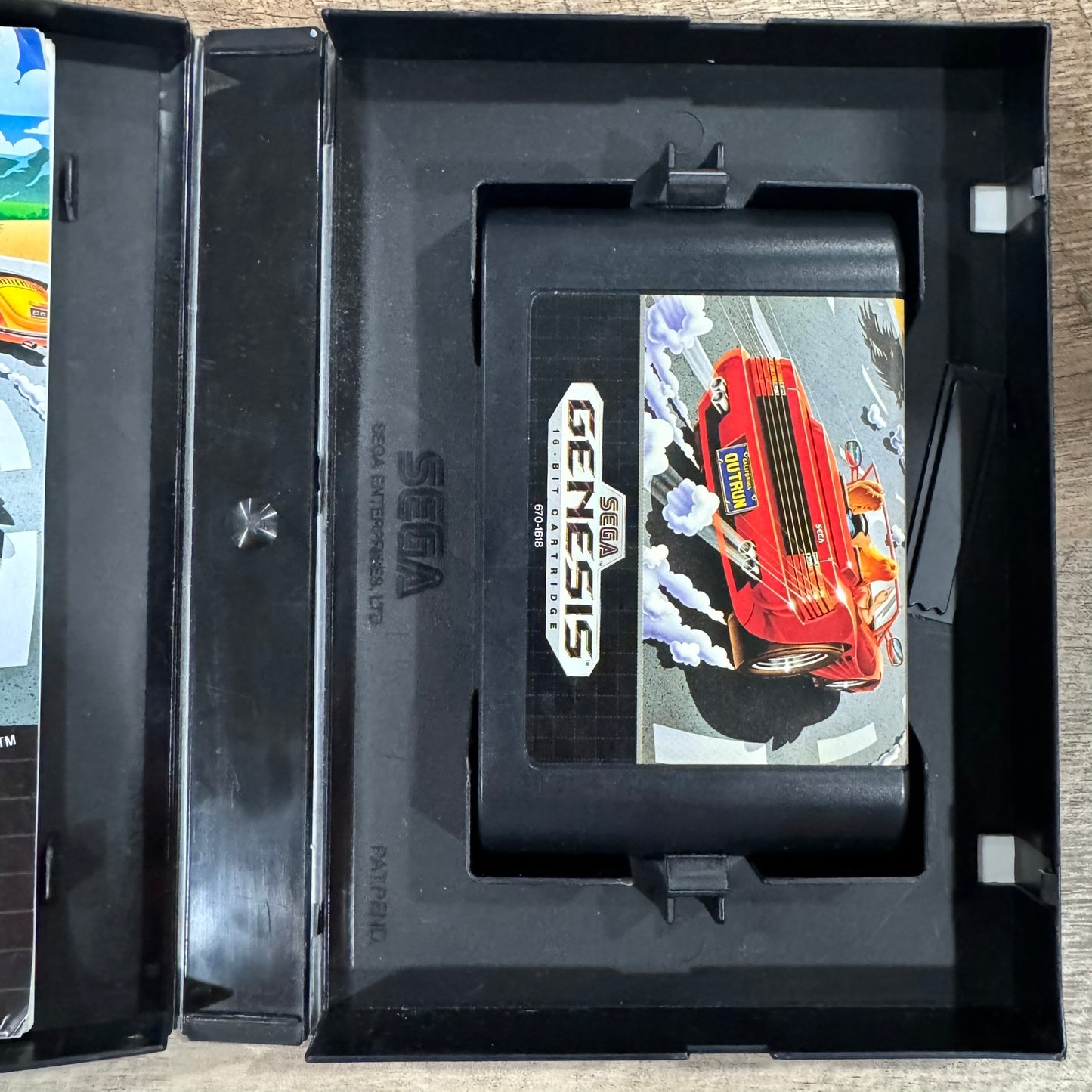 OutRun (Sega Genesis, 1991) CIB W/ Crispy Manual, Cart & Case! Includes Poster!