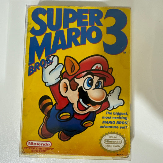 Super Mario Bros. 3 Left Bros. 1st Print NES Authentic Tested CIB Complete