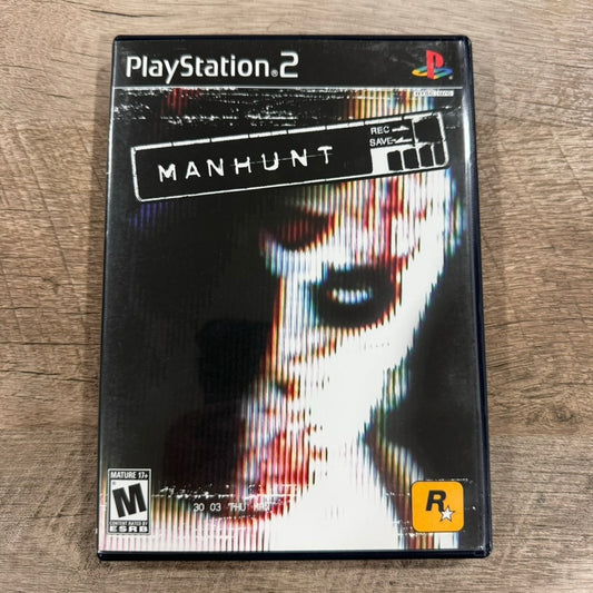 Manhunt (Sony PlayStation 2, PS2 2003) CIB W/ Disc, Manual & Case!