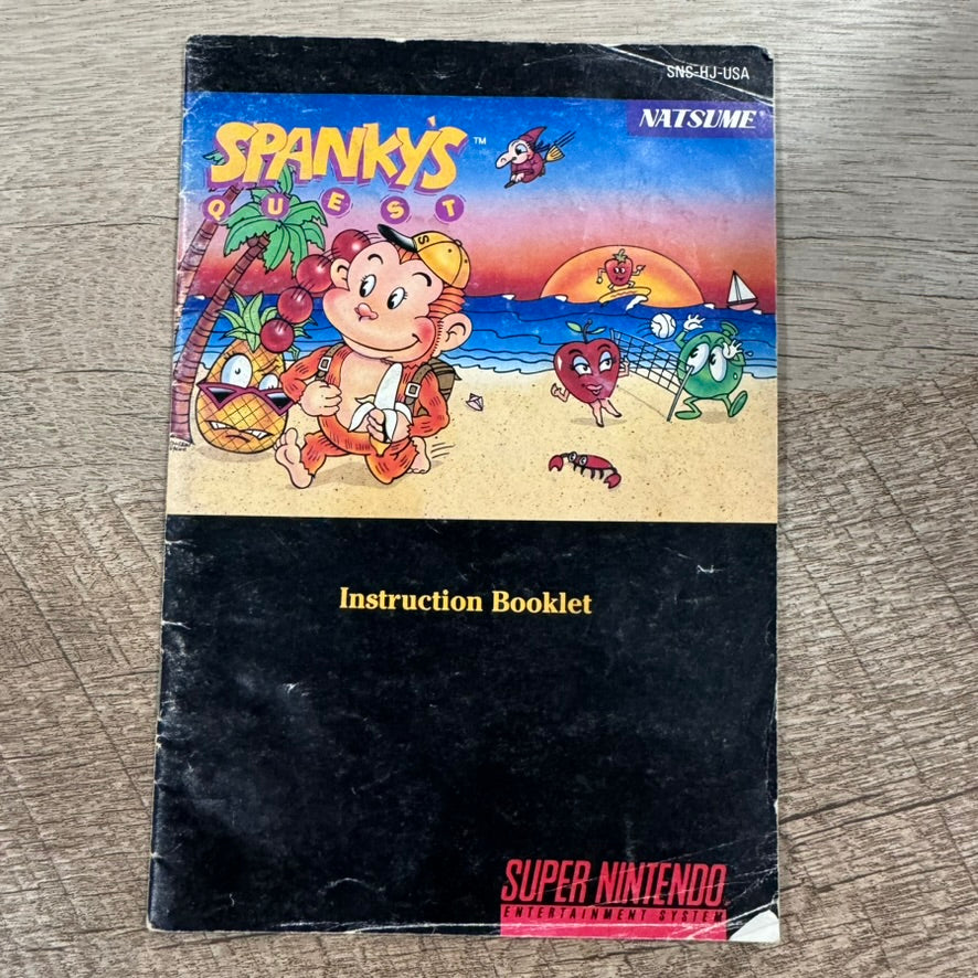 Spanky's Quest (Super Nintendo System, SNES 1992) W/ Game, Box And Manual!