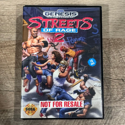 Streets of Rage 2 (Sega Genesis, 1992) Not For Resale COMPLETE CIB & Clean!