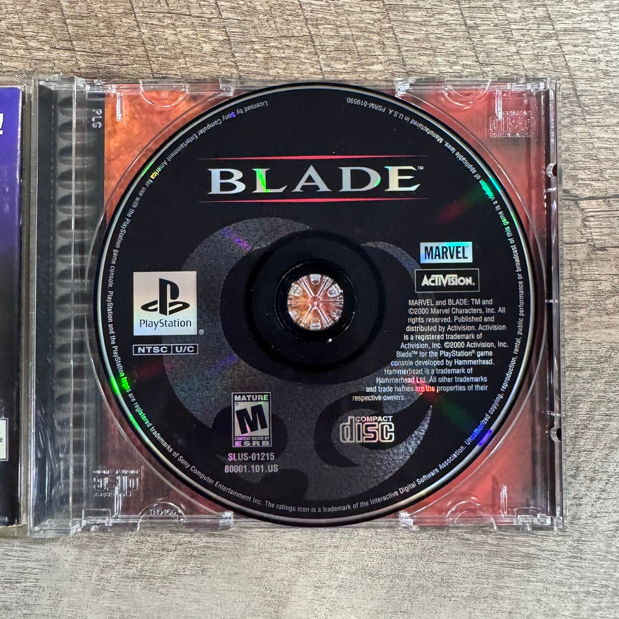 Blade, Marvel's (Sony PlayStation, PS1 2000) CIB W/ VERY CLEAN Disc & Manual!