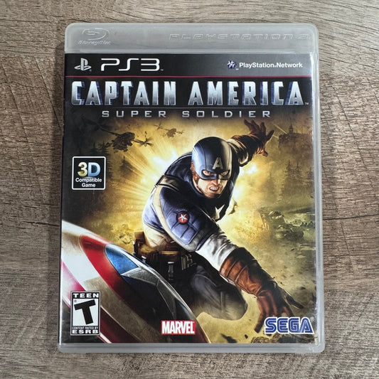 Captain America: Super Soldier (Sony PlayStation 3, 2011) CIB W/Manual CLEAN!