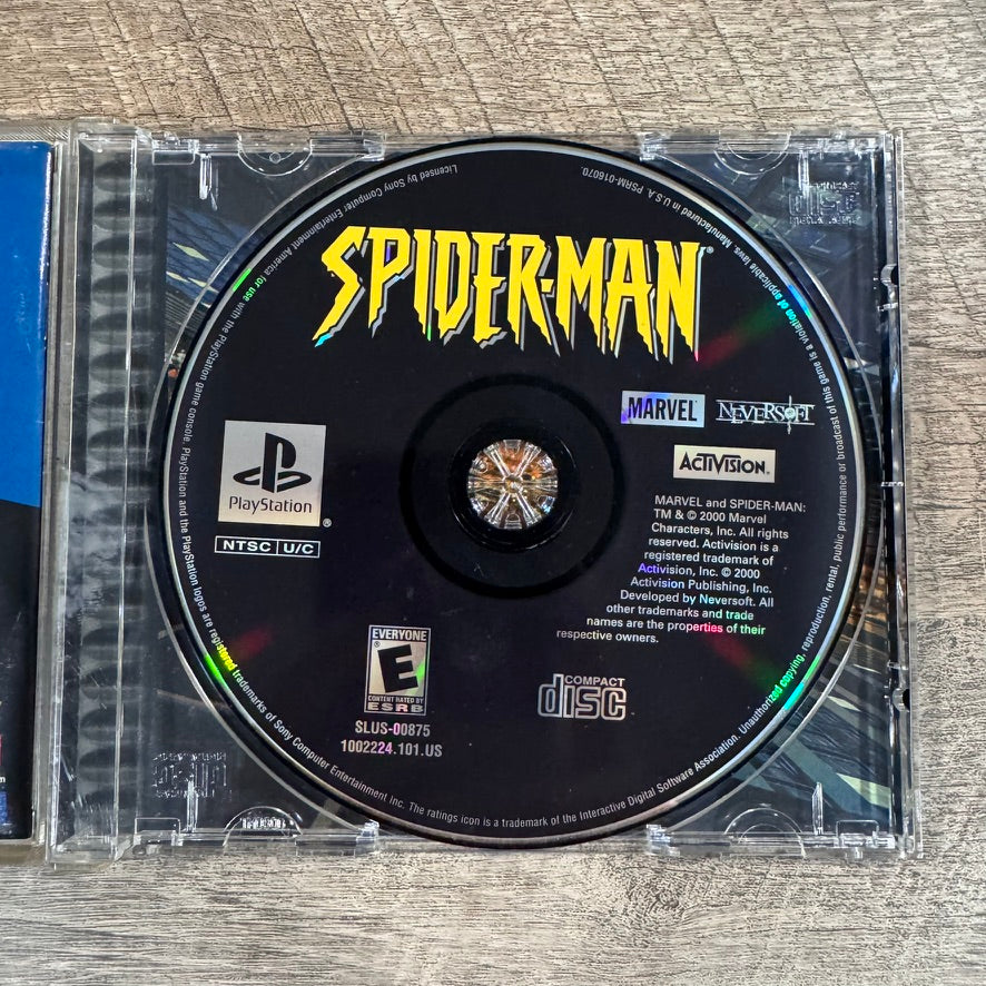 Spider-Man (Sony Playstation, PS1 2000) CIB & VGC W/ Manual & Registration Card!