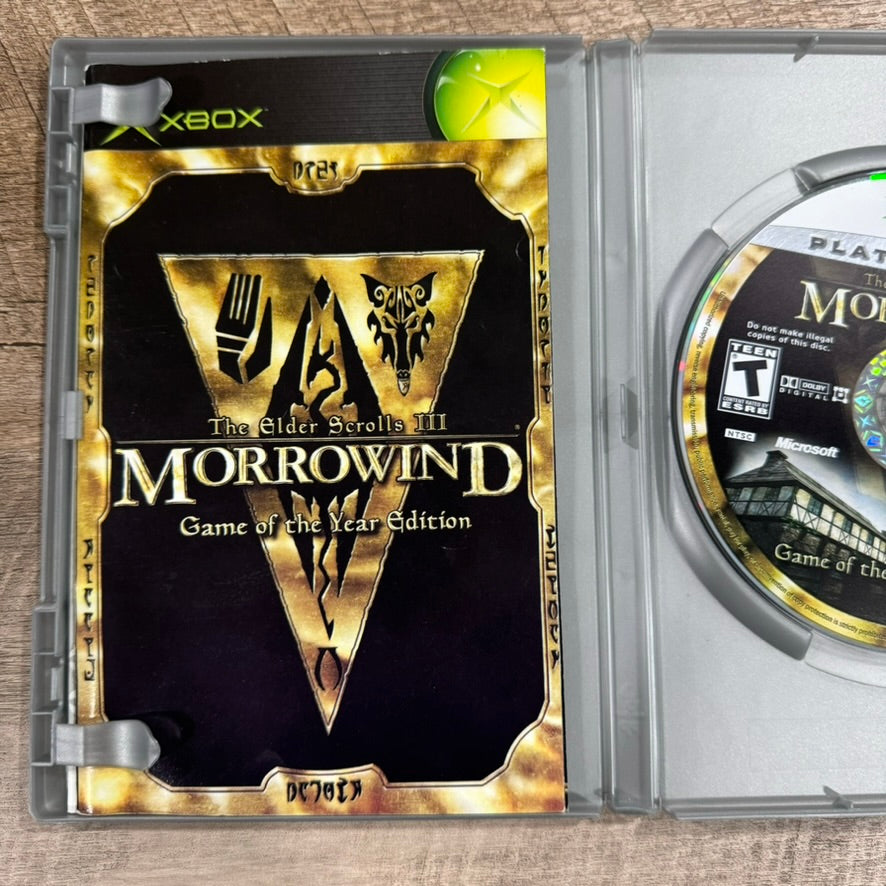 Elder Scrolls III: Morrowind GOTYE (Microsoft Xbox, 2004) CIB W/ Map & Reg++!