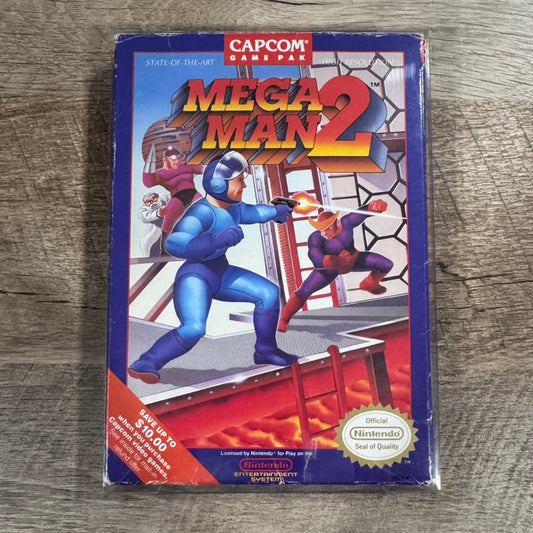 Mega Man 2 (Nintendo Entertainment System, NES 1989)Complete W/ Box & Mint Cart!