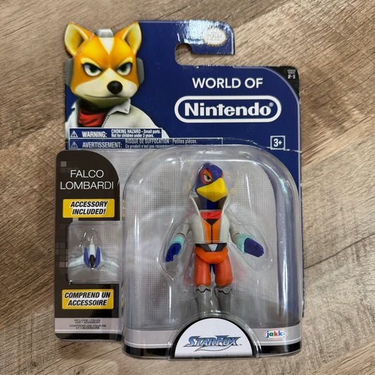 World of Nintendo Star Fox - Falco Lombardi 4 Inch Action Figure Brand New!