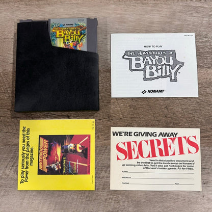 The Adventures of Bayou Billy (Nintendo NES, 1989) CIB & CLEAN SEAL! Beautiful!