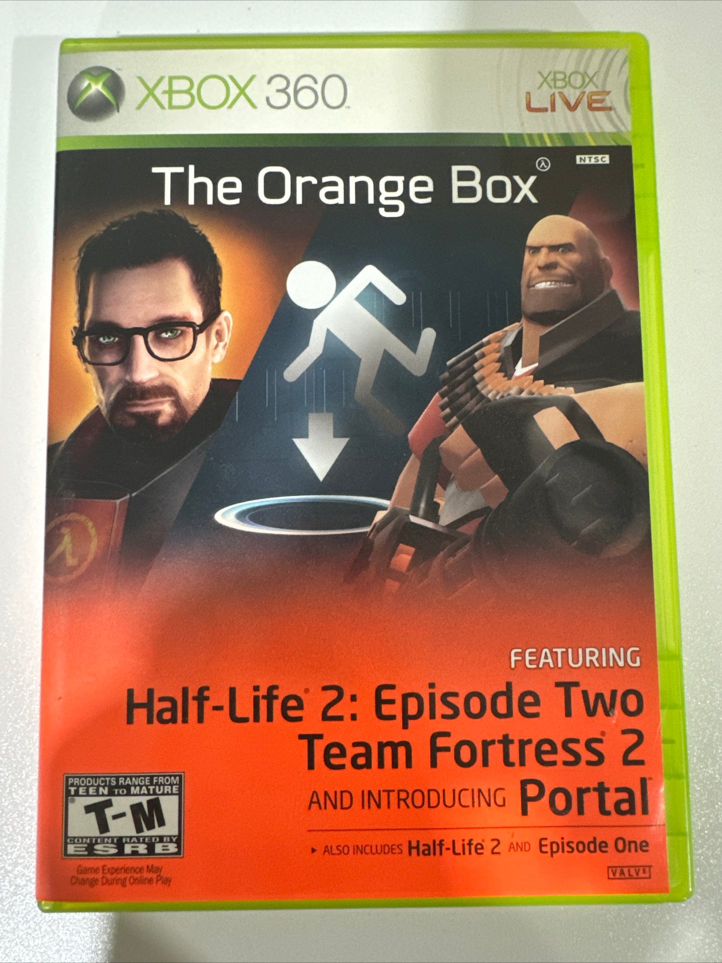 The Orange Box Half Life 2 (Xbox 360, 2007) CIB COMPLETE IN BOX MINT DISC