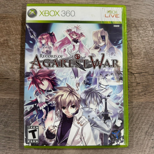 Record of Agarest War (Microsoft Xbox 360, 2010) CLEAN CIB W/ Nice Manual!