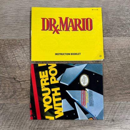 Dr. Mario (Nintendo, NES 1990) CIB W/ Car, Box, Manual & Poster! NICE COPY!