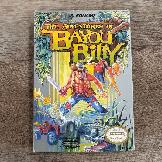 The Adventures of Bayou Billy (Nintendo, NES 1985) Complete W/ Box & Manual!