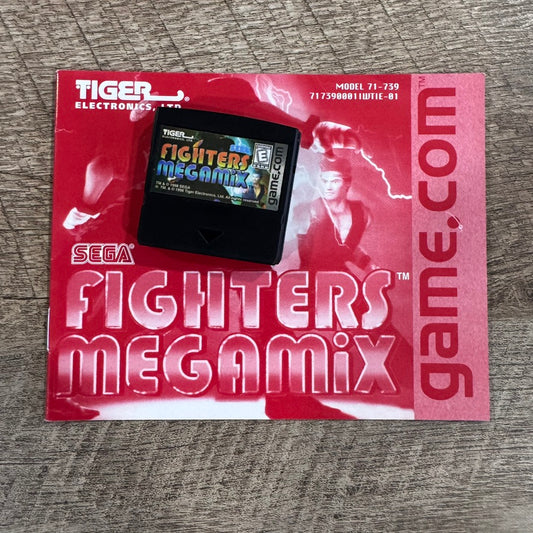 Fighters Megamix (Tiger Game.Com Handheld System, 1998) MINT Cart & Manual!