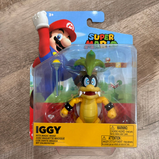 World of Nintendo Super Mario - Iggy Koopa With Magic Wand 4” Figure Jakks NEW!