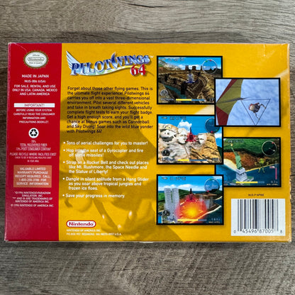 Pilotwings 64 (Nintendo 64, N64 1996) CIB & Crispy Clean Condition! 🔥WOW🔥