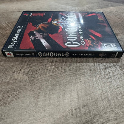 Gungrave: Overdose (Sony PlayStation 2, PS2 2004) CIB W/ Case, Disc, Manual+🔥