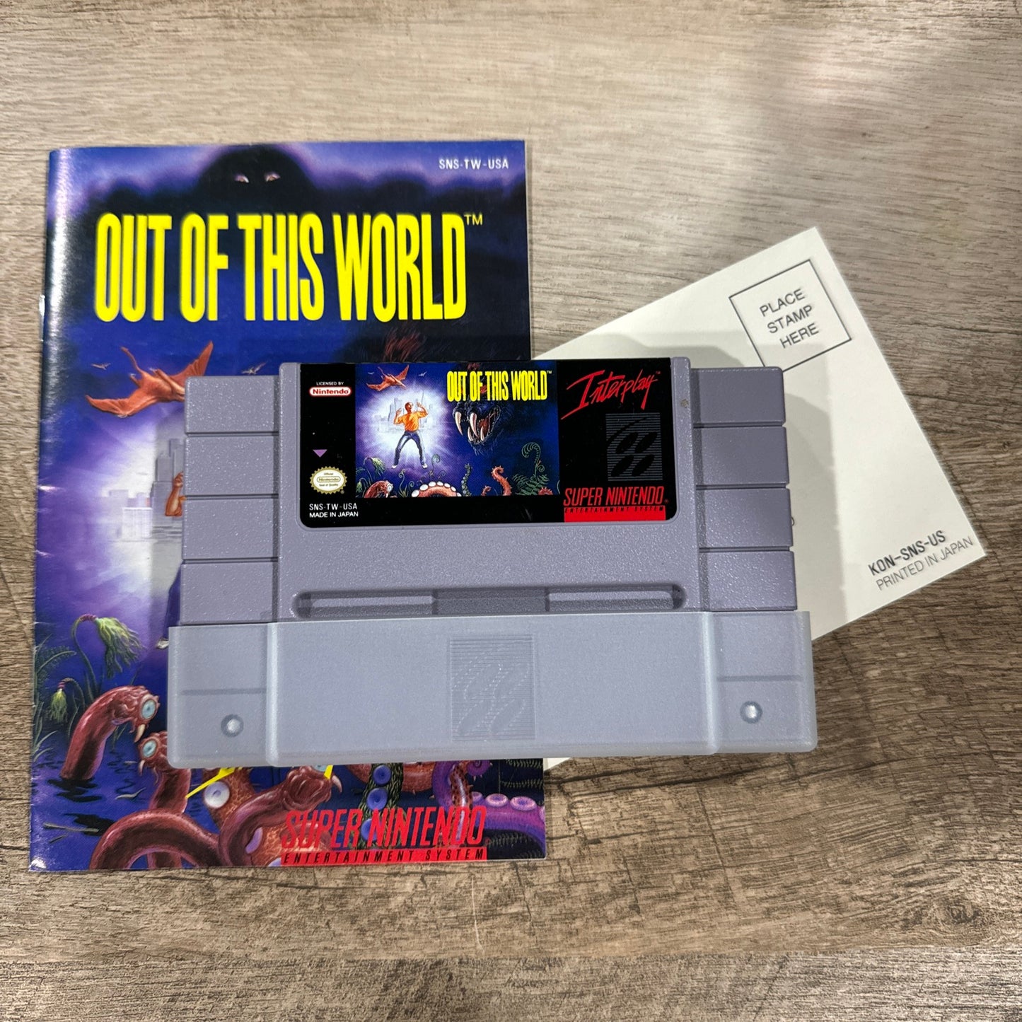 Out Of This (Super Nintendo SNES, 1994) CIB Complete Copy & Clean/Authentic!