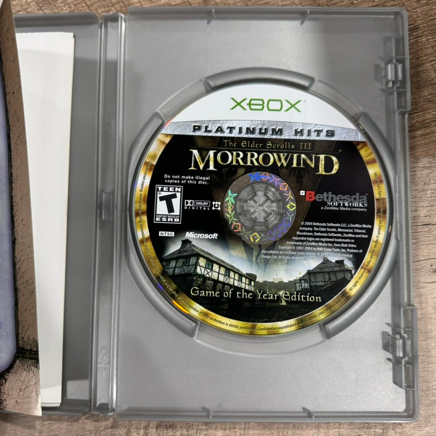 Elder Scrolls III: Morrowind GOTYE (Microsoft Xbox, 2004) CIB W/ Map & Reg++!