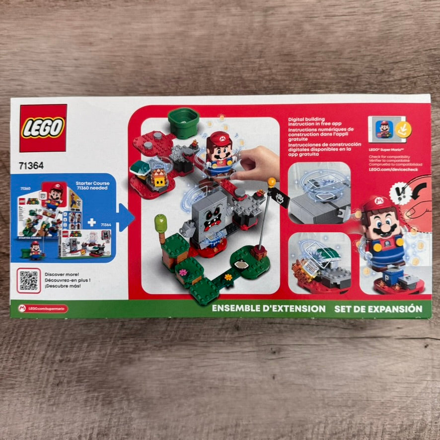 Lego Super Mario 71364 Whomp's Lava Trouble Expansion Set SEALED! Nice Box!