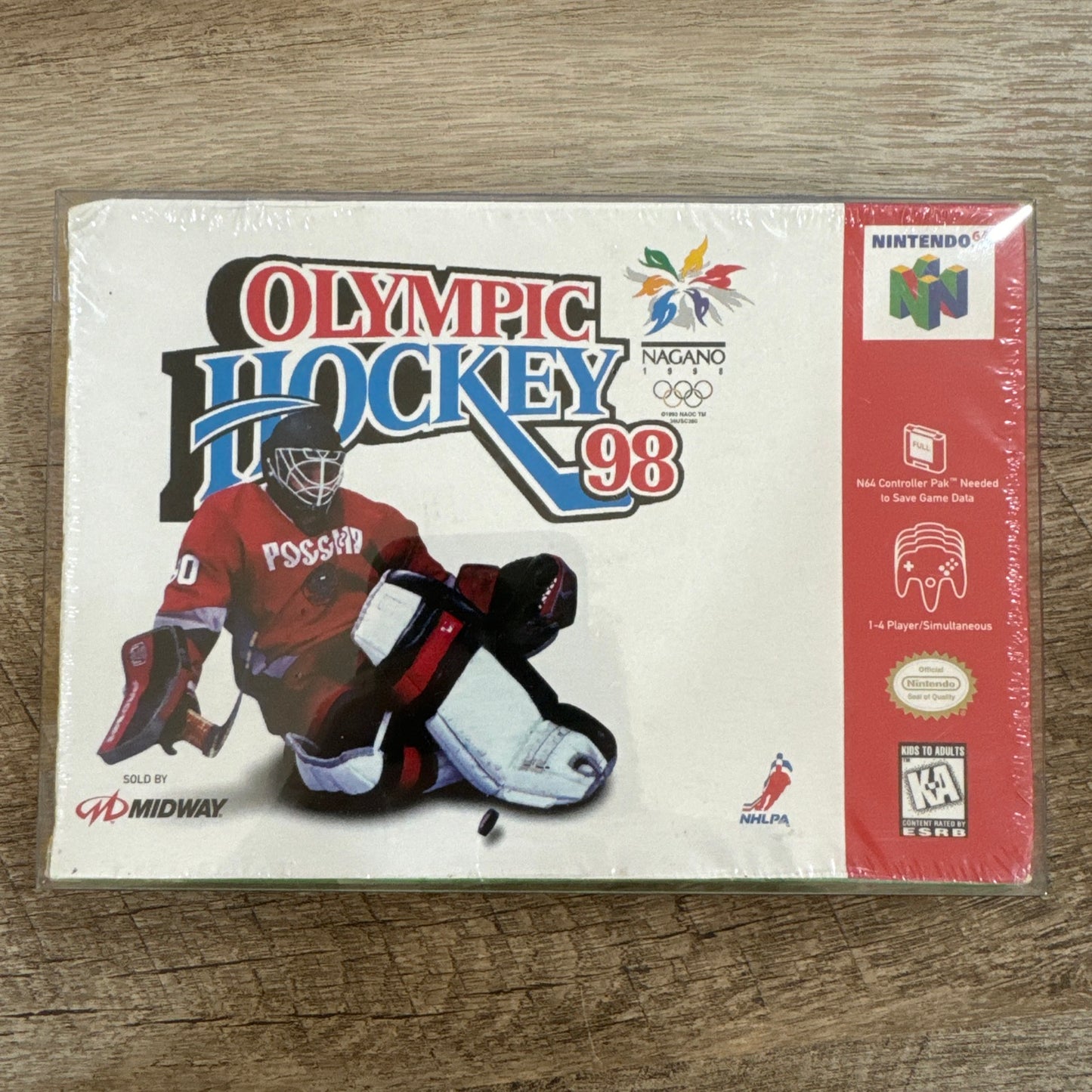 Olympic Hockey 98 (Nintendo 64, N64) Sealed Brand New Copy! Very Clean Seal!