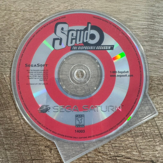 Scud: The Disposable Assassin (Sega Saturn, 1997) Works! Disc Only