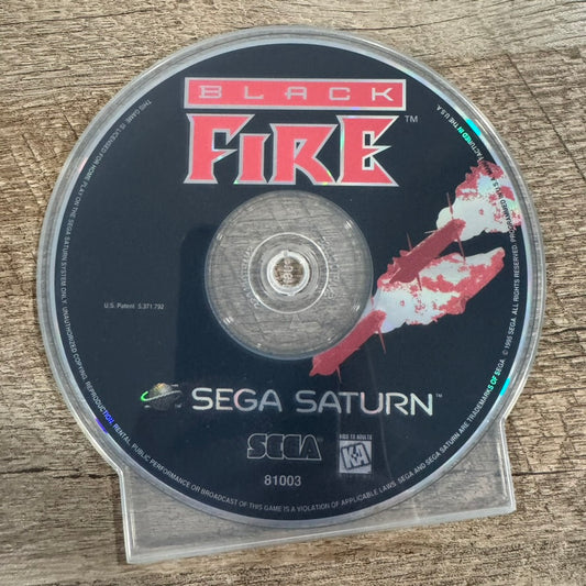 Black Fire (Sega Saturn, 1996) CLEAN Disc Only Tested & Working!