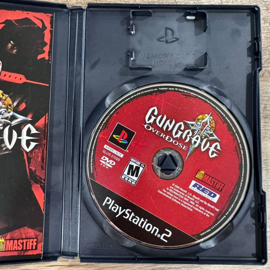 Gungrave: Overdose (Sony PlayStation 2, PS2 2004) CIB W/ Case, Disc, Manual+🔥