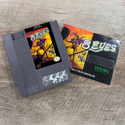 8 Eyes (Nintendo, NES 1989) Nice Authentic CIB Copy W/ Box, Manual & Cart!