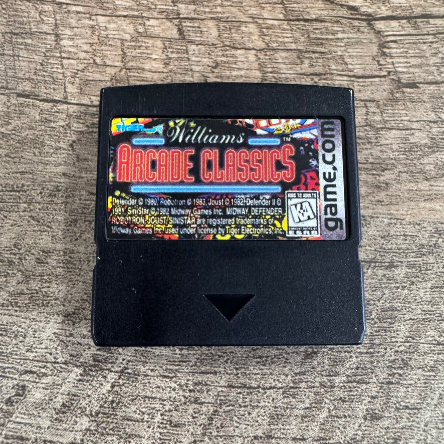 Williams Arcade Classics (Tiger Game.com, 1999) MINTY Cart & Manual!