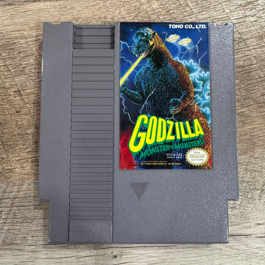 Godzilla: Monster of Monsters (Nintendo, NES 1989)🔥W/ CLEAN Box & Cart!🔥