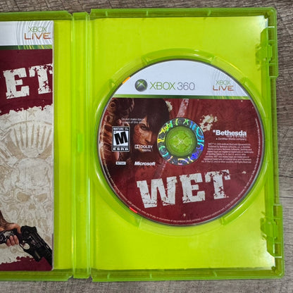 Wet 💧 (Microsoft Xbox 360, 2009) Complete In Box W/ MINTY Manual & Disc!