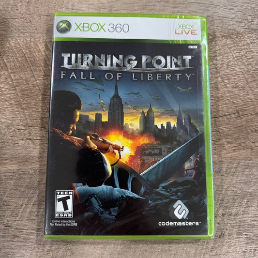 Turning Point Fall Of Liberty (Microsoft Xbox 360, 2008)🔥 Brand New & Sealed!🧽