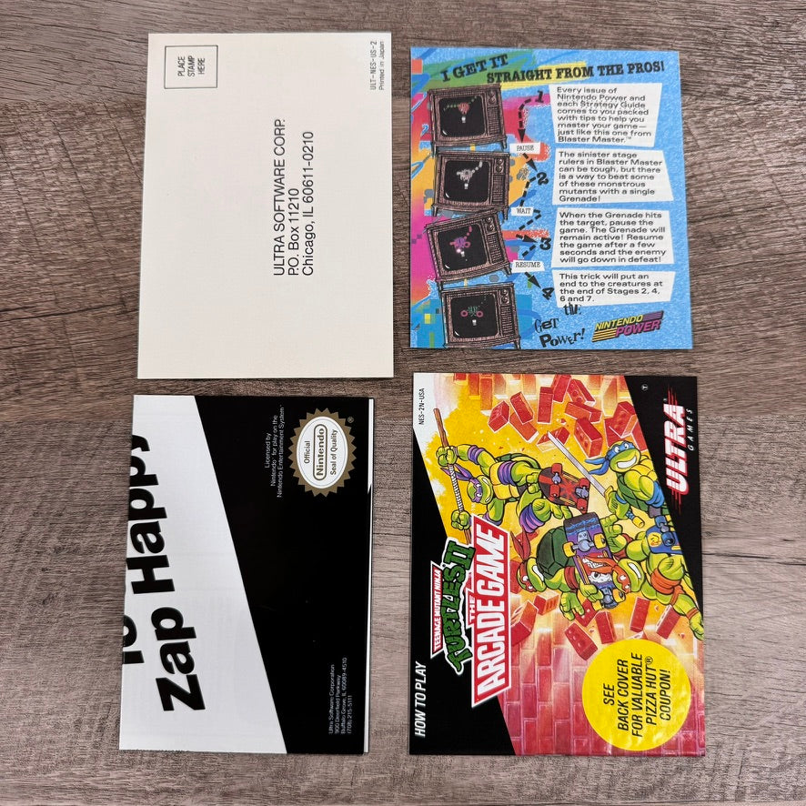 Teenage Mutant Ninja Turtles II The Arcade Game (Nintendo NES, 1990) CIB & CLEAN