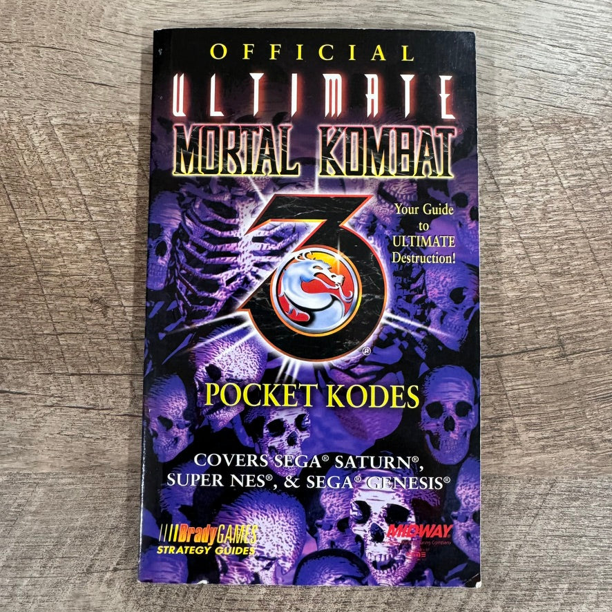 Official Ultimate Mortal Kombat 3 Pocket Kodes Book by BradyGames Staff (1996)