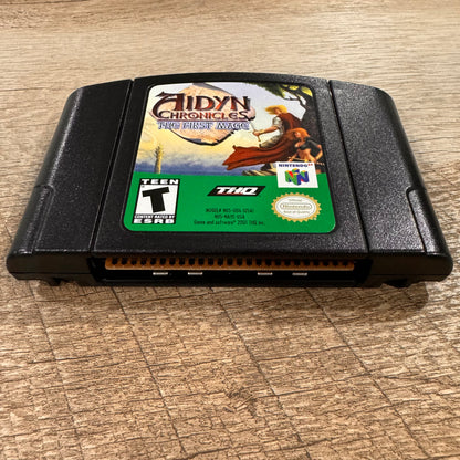 Aidyn Chronicles: The First Mage (Nintendo 64, 2001) Box Manual Complete CIB N64