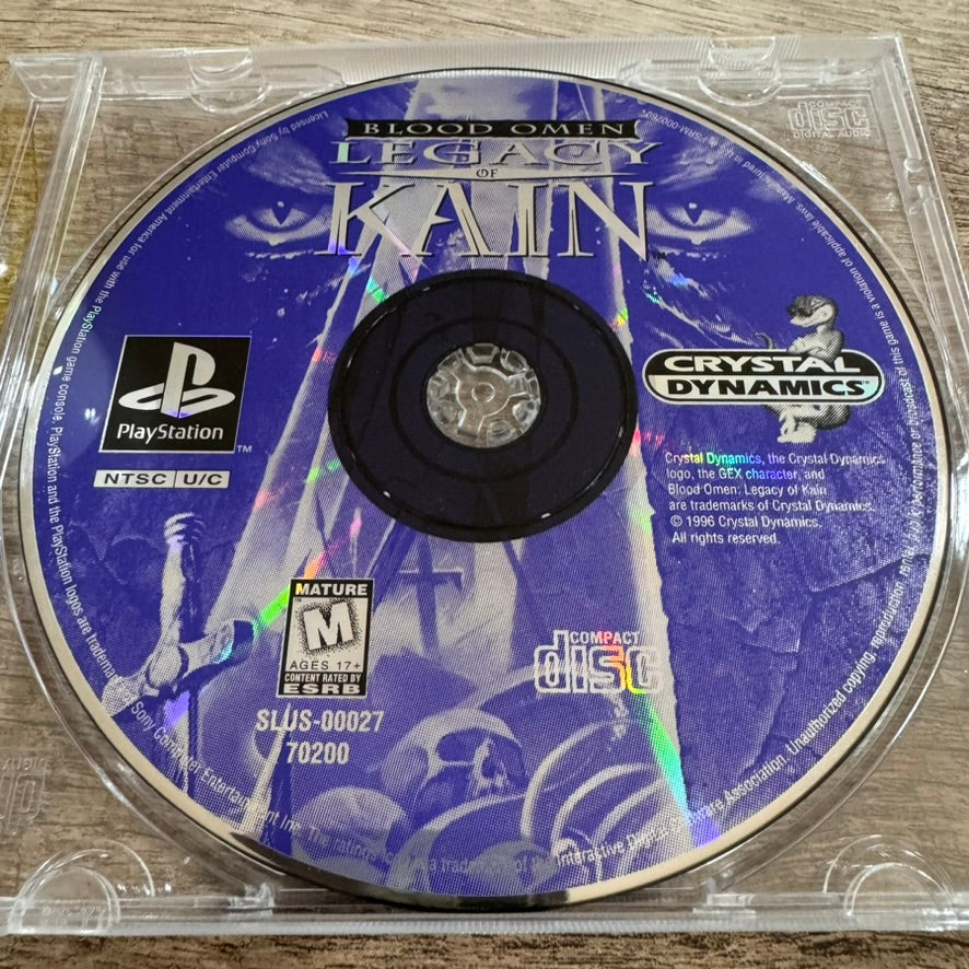 Blood Omen Legacy Of Kain (Sony PlayStation, PS1 1996) Disc Only VGC!