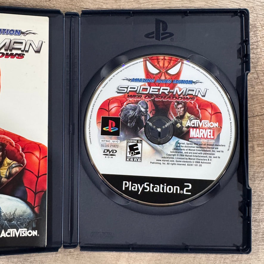 Spider-Man: Web of Shadows Amazing Allies Edition (PS2, 2008) CIB & NEAR MINT!