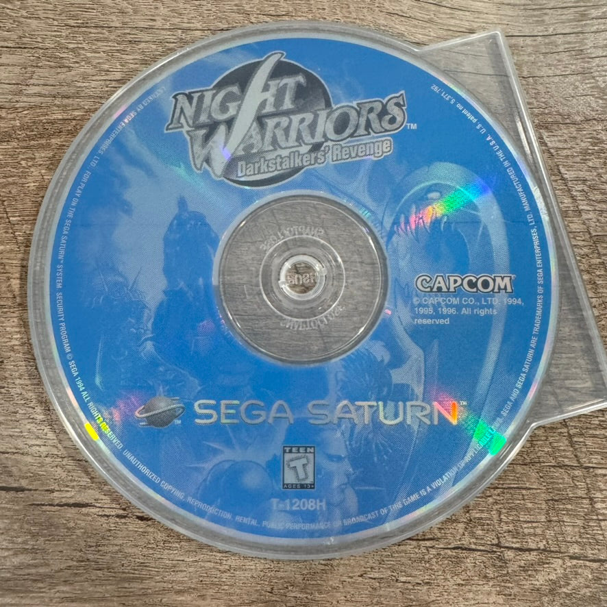 Night Warriors: Darkstalkers Revenge (Sega Saturn, Capcom 1996) NICE DISC ONLY