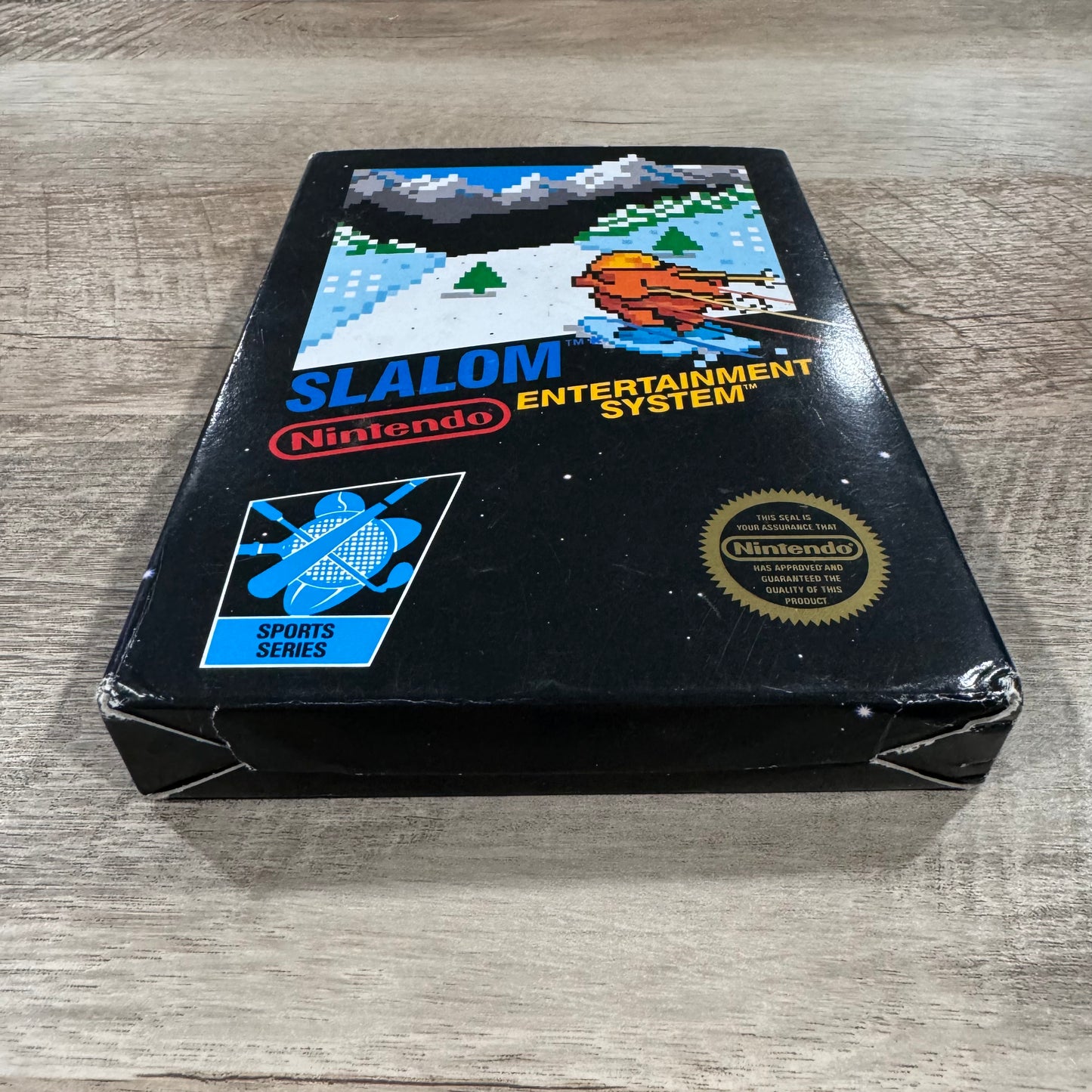 Slalom (Nintendo NES, 1986)🔥5-Screw Variant! Black Box CIB Game W/ Manual CLEAN