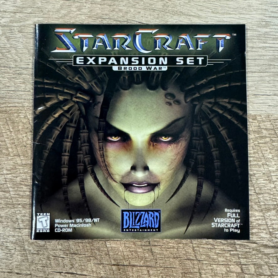 StarCraft: Brood War Expansion Set (Blizzard, PC 1998) 🔥 Clean BIG BOX 📦