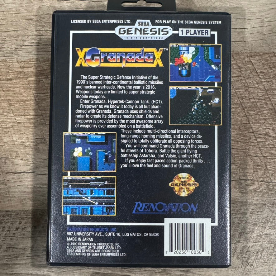 Granada (Sega Genesis, 1990) CIB COMPLETE W/ Hang Tag, Mint Manual & Cart!