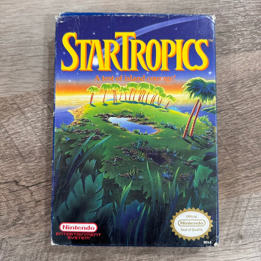 StarTropics (Nintendo Entertainment System, NES 1985) CIB W/ Letter & Manual+!