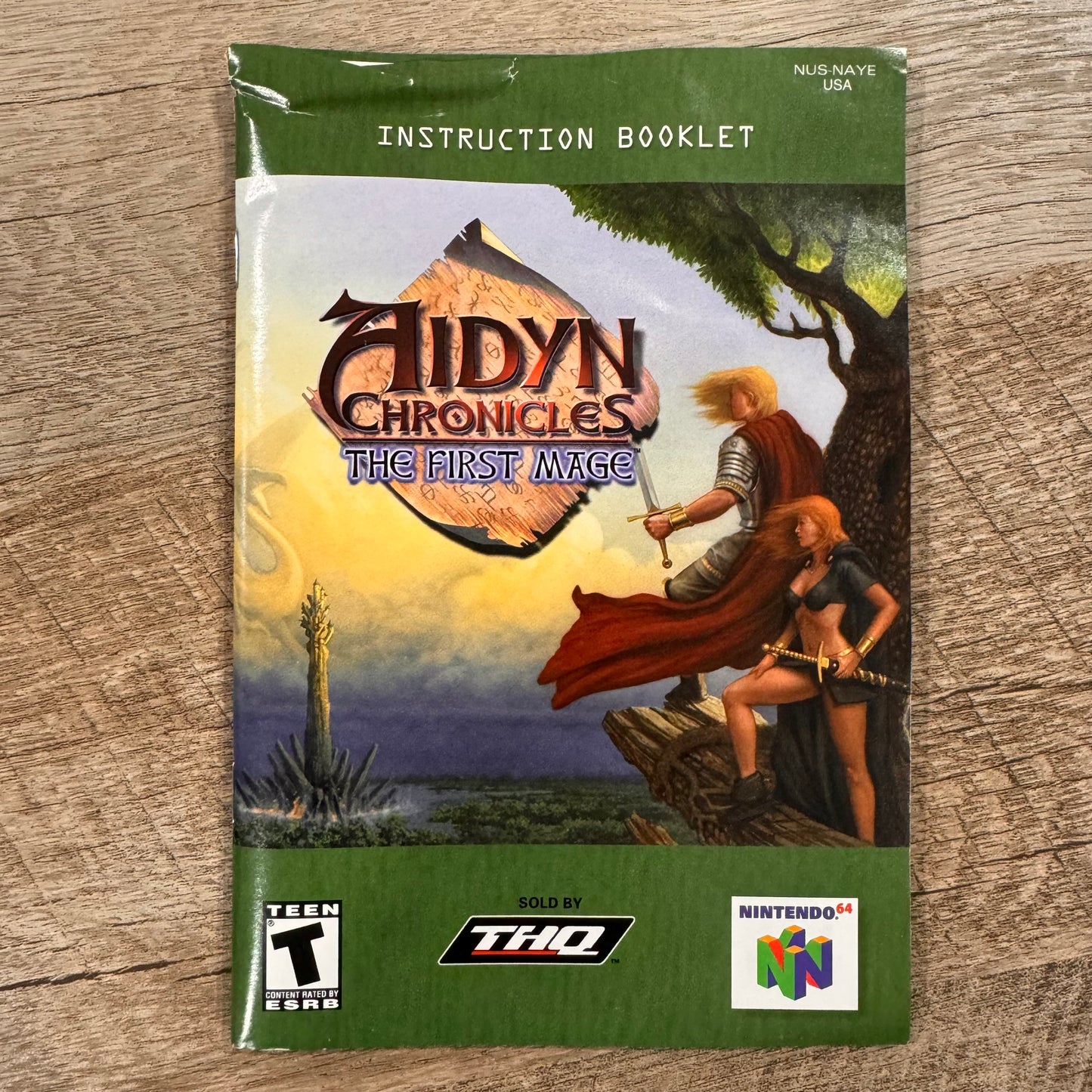 Aidyn Chronicles: The First Mage (Nintendo 64, 2001) Box Manual Complete CIB N64