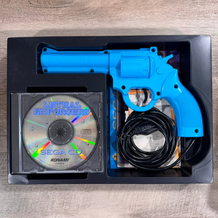 Lethal Enforcers (Sega CD, 1993) CIB & Jawdroppingly CLEAN Mint Gun & MUCH MORE!